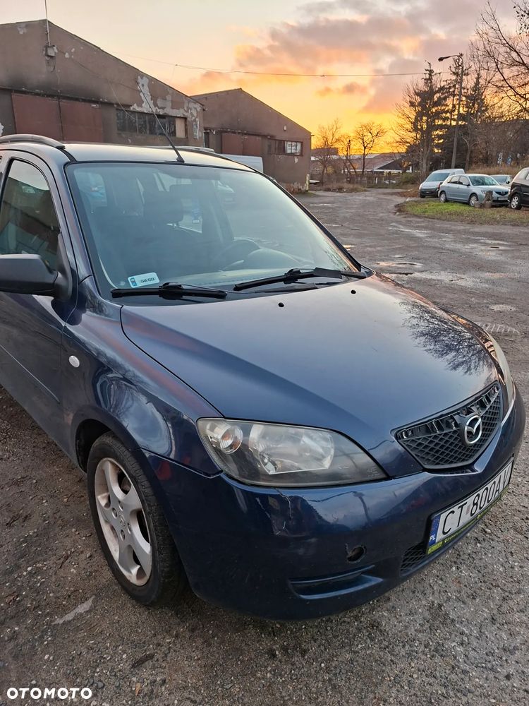 Drzwi przednie Lewe MAZDA 2 DY 02-07 KOLOR 27R NIEBIESKIE - 6