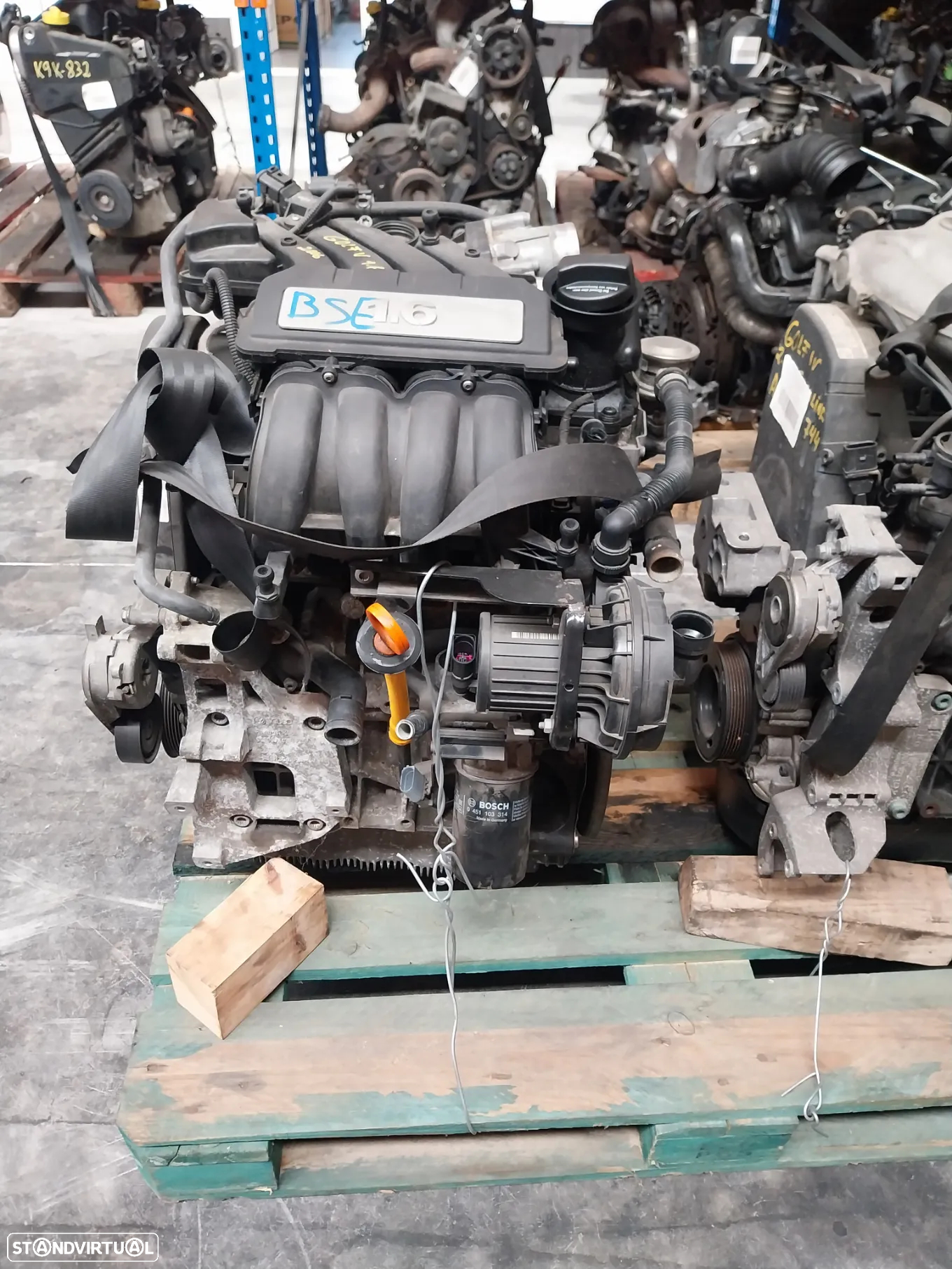 Motor Volkswagen Golf V 1.6 gasolina Ref: BSE - 3