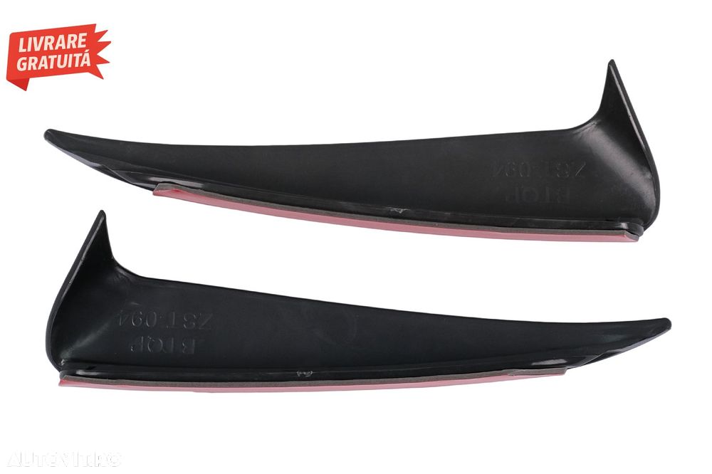 Ornamente bara Spate flapsuri Mercedes C Class W205 (2014-2020) Negru Lucios- livrare gratuita - 3