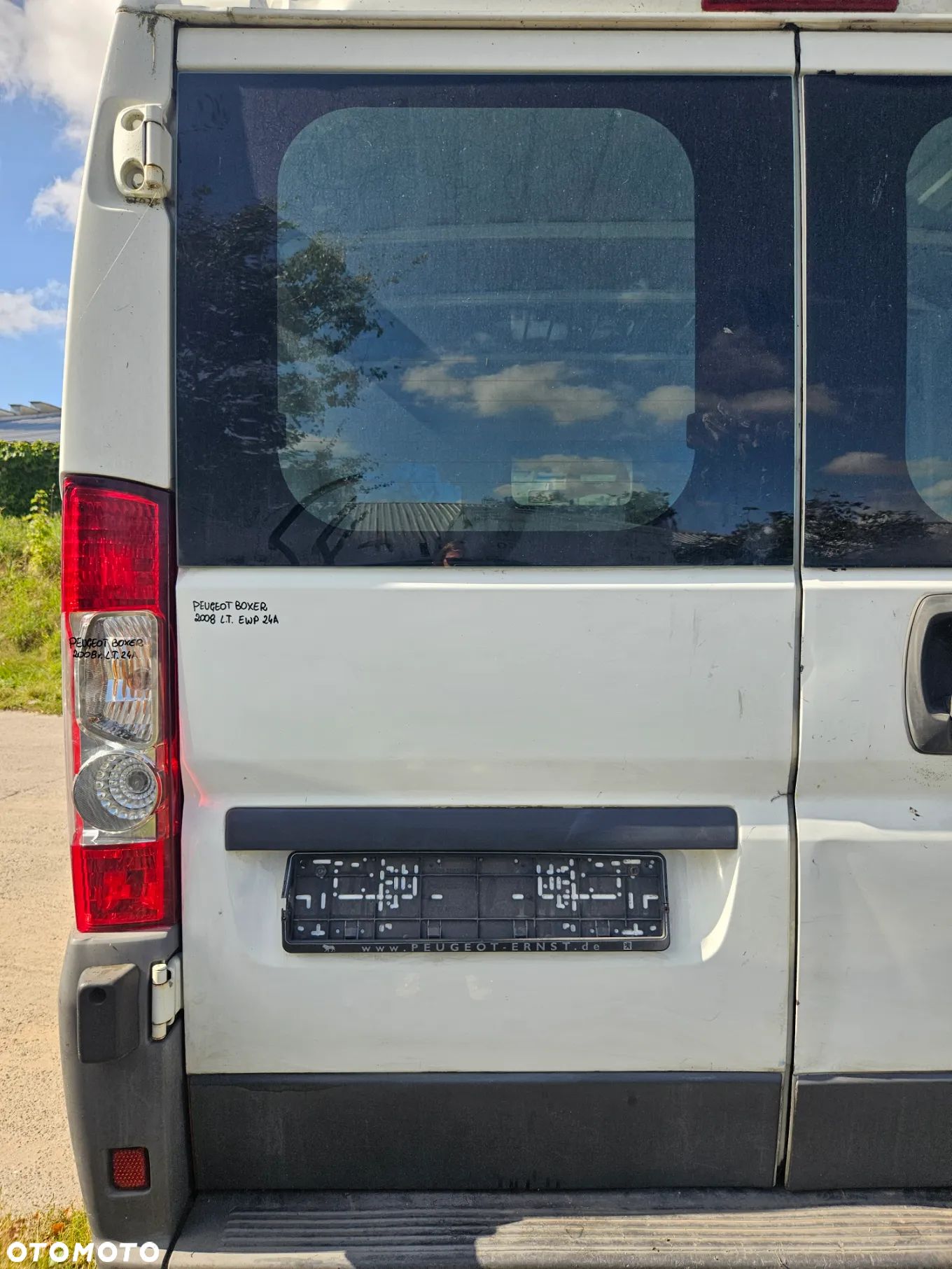 PEUGEOT BOXER DRZWI LEWY TYŁ LEWE TYLNE Z KLAPY SKRZYDEŁKO 249 EWP - 1