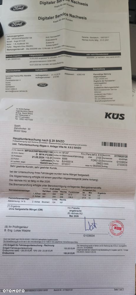 Ford Kuga 1.5 EcoBoost 2x4 Business Edition - 30