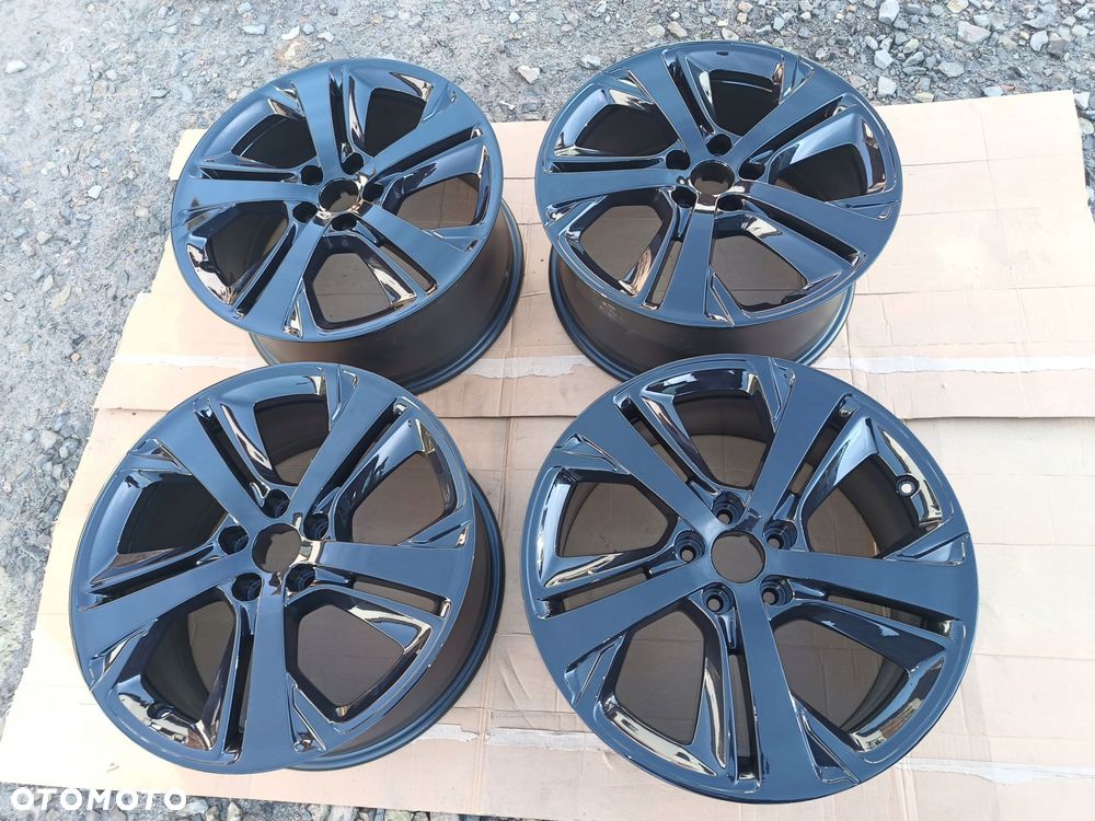 peugeot 308 t9 gt felgi 18" 5x108 8.0j jak nowe czarny połysk 9806253277 - 1