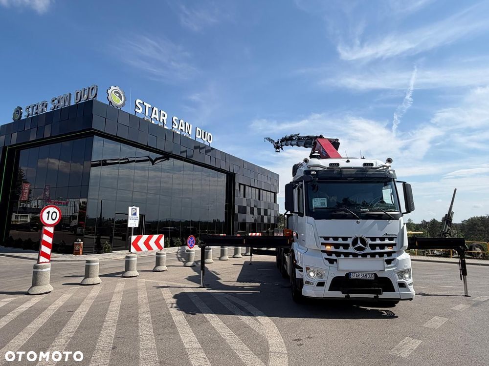 Mercedes-Benz AROCS 3253 8x4 HMF 5020 Fly Jib HDS Żuraw Crane Kran - 9
