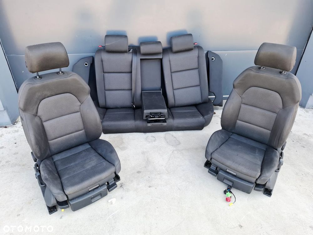 Fotele Siedzenia Kanapa Oparcie Welur Komplet Audi A6 C6 - 1