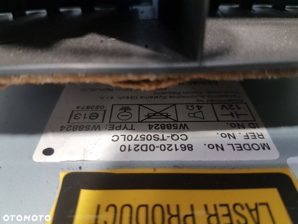 TOYOTA YARIS II RADIO 86120-0D210 - 8