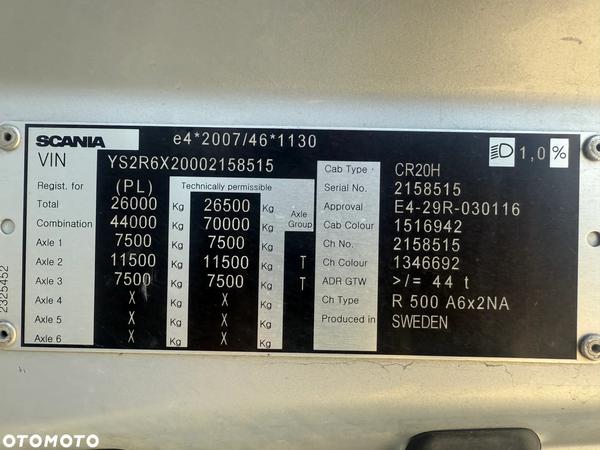 Scania R500A6X2NA  RETARDER KONTRAKT SCANIA - 13