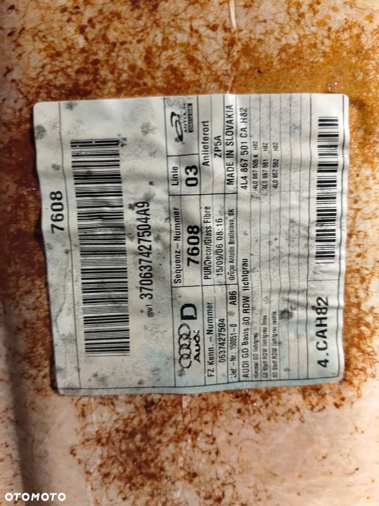 Podsufitka Audi Q7 - 2