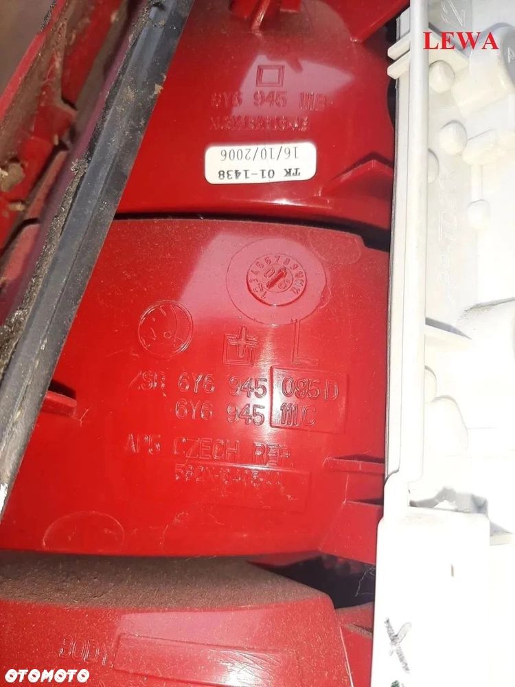 Fabia I lampa tylna tył LEWA HB PRAWA KOMBI lift Skoda - 2