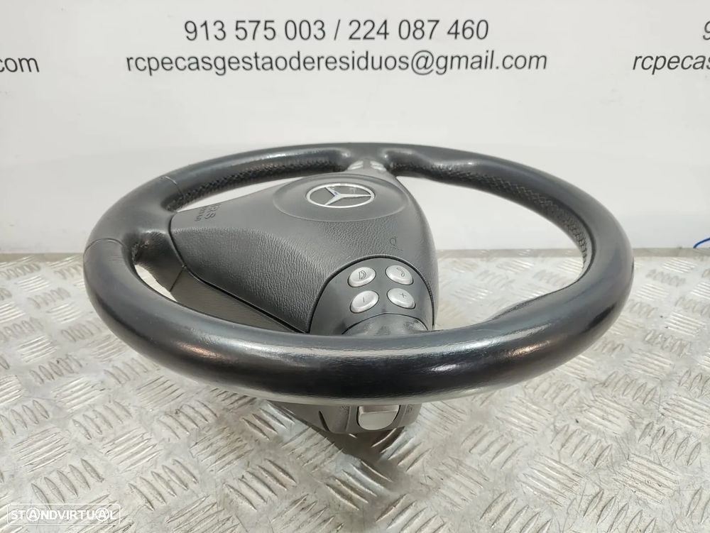 Volante Completo em Pele Multifunções Mercedes Benz SLK R171 A1714600403 - 12