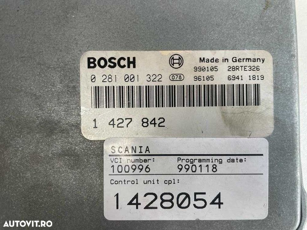 ECU Calculator motor Scania 4 Truck Bus  Bosch 0281001322 1427842 - 2