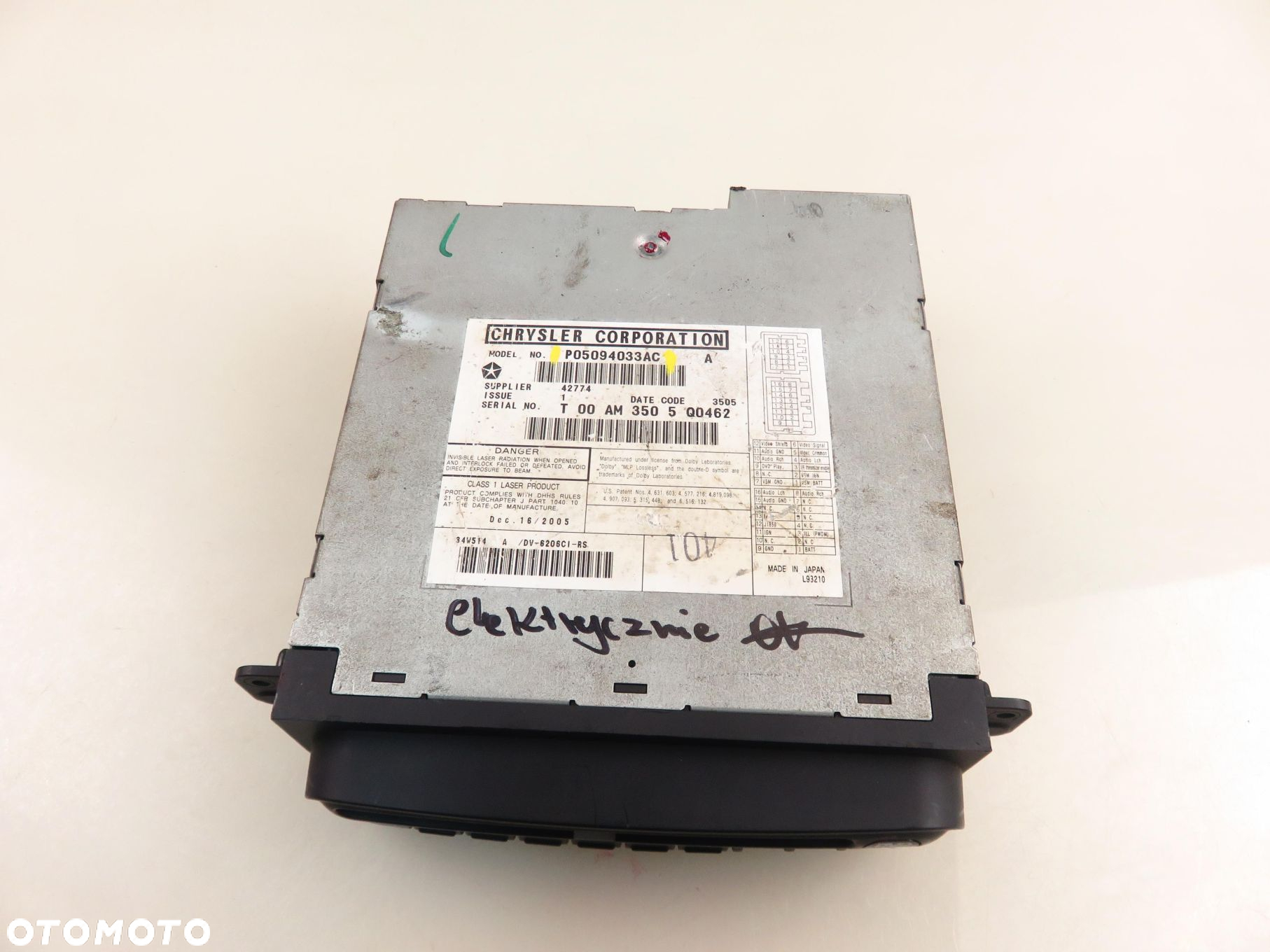 ZMIENIARKA CD CHRYSLER VOYAGER IV (RG, RS) P05094033AC - 10