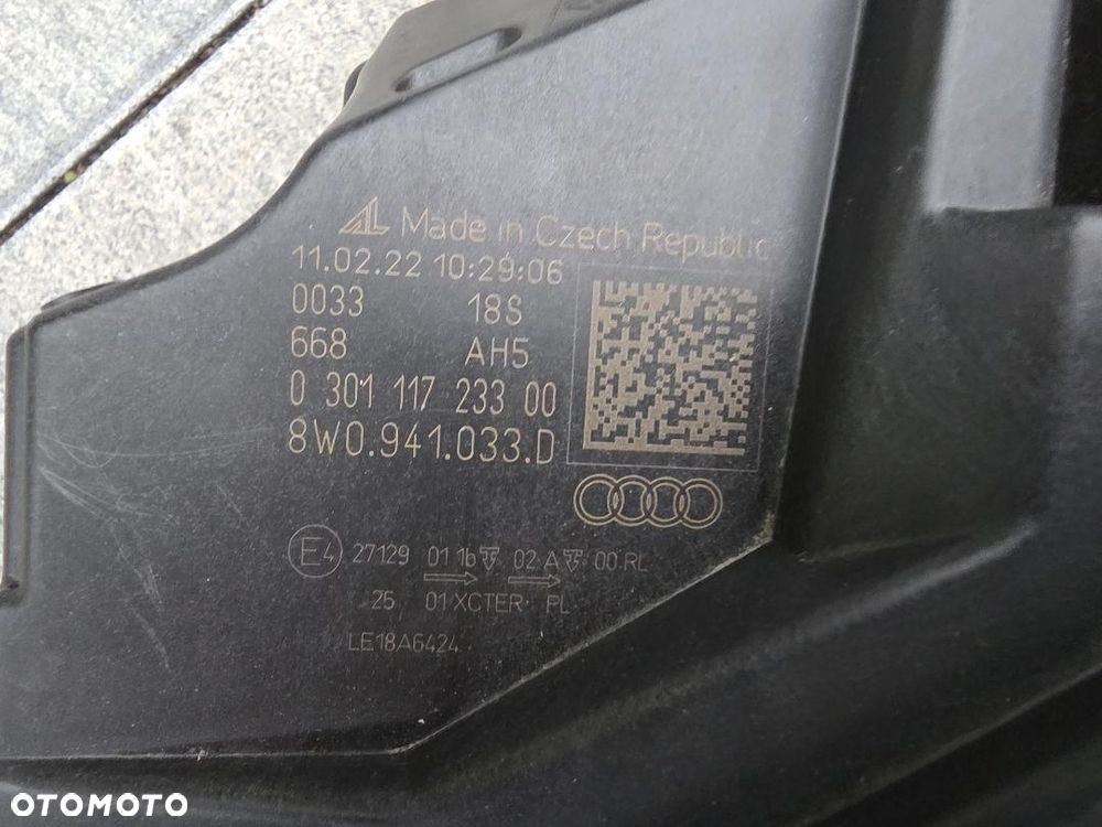 AUDI A4 S4 B9 8W0 LIFT Lampy Kompletne Full Led 8W0941033D 8W0941034D 2022 - 15