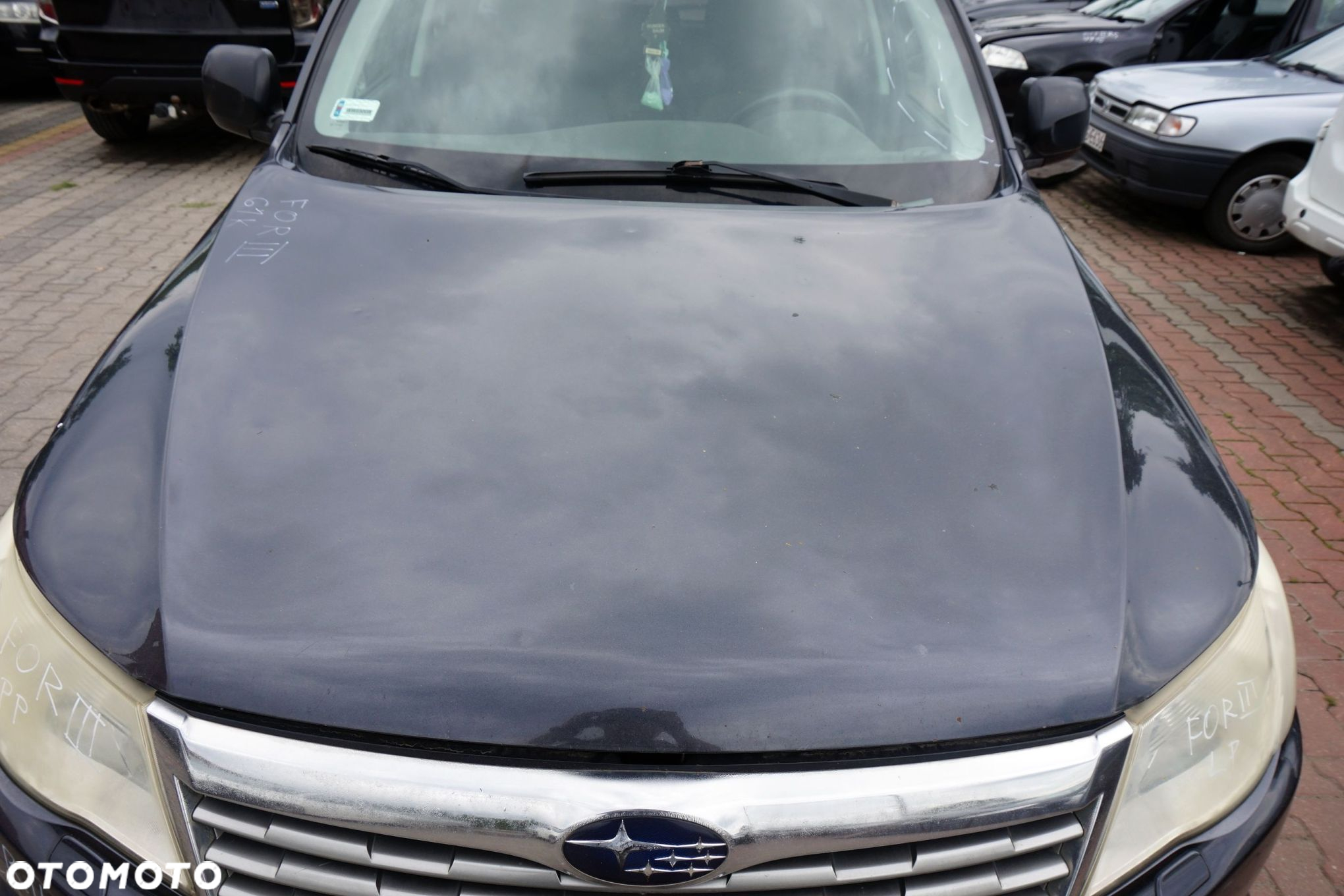 MASKA ZDERZAK BŁOTNIKI LAMPY FORESTER III SH 61K  SUBARU 2008-2013 SZARY PRZÓD KOMPLETNY - 2