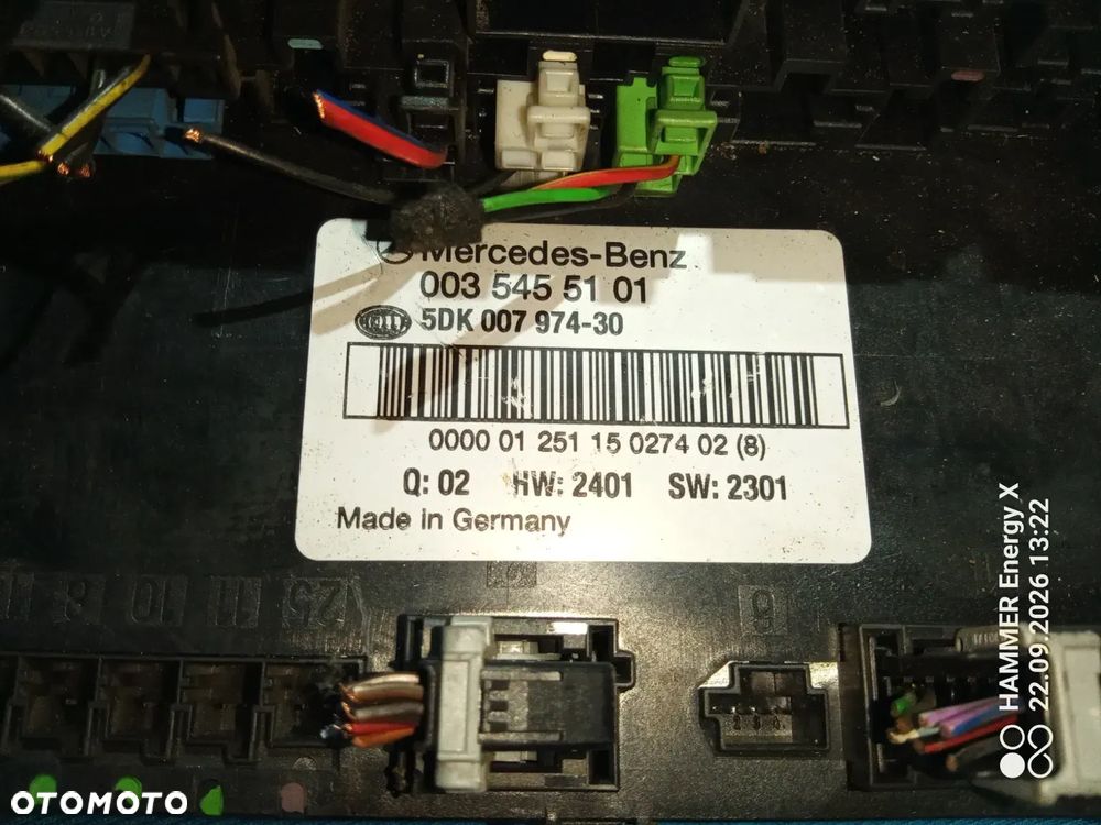MERCEDES C KLASA W203 moduł 003545501 - 4