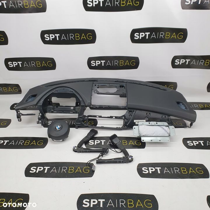 BMW Z4 E89 DESKA ROZDZIELCZA KONSOLA KOKPIT PULPIT PODUSZKI AIRBAG AIR BAG NAPINACZE KIT SET - 1