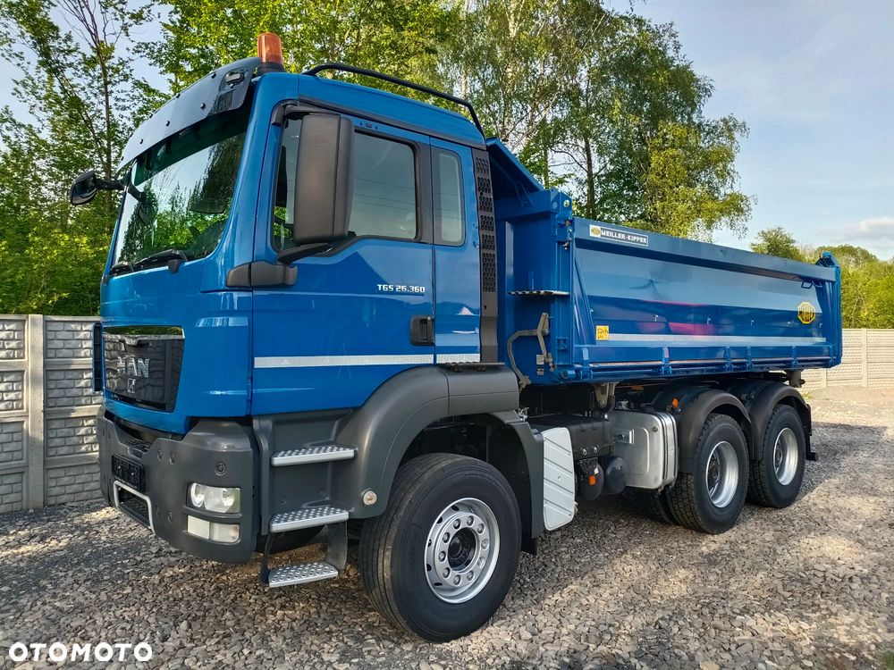 MAN TGS 26.360* 6x4 * 158400km* MEILLER KIPPER 3-stronny* BURTA 1m* RESOR* ZWOLNICE* Niespotykany* Stan Idealny* z NIEMIEC - 19