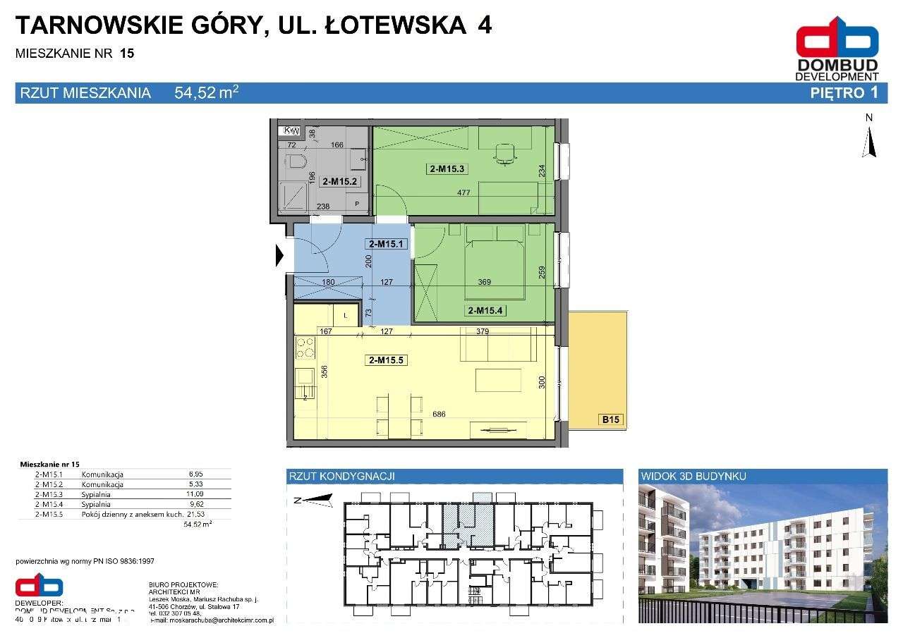 Tarnowskie Góry ul. Łotewska A2/M15 - 3 pok. - Pełny obrazek: 3/16