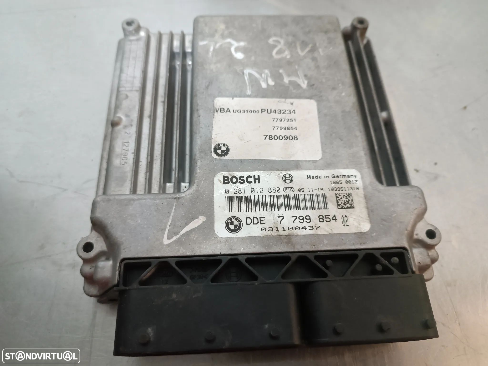 CENTRALINA DO MOTOR BMW E87 E90 2.0D 118D 318D 0281012880 7799854 - 1