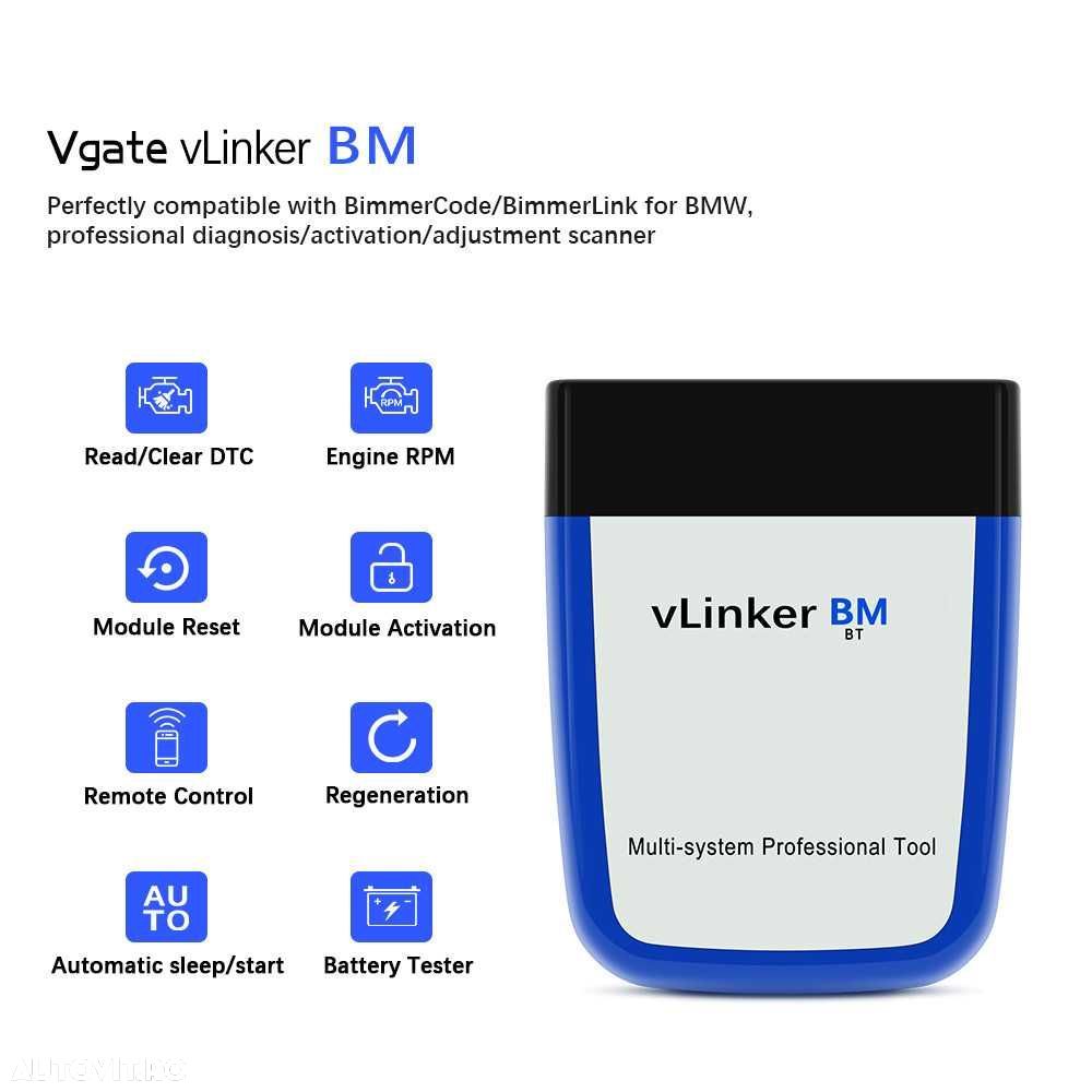Diagnoza Vgate VLinker BM, BMW, Resetari, Live Data, Regenerare DPF - 3