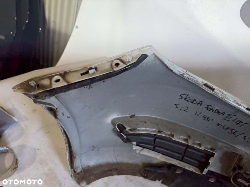 Skoda Fabia II Lift Zderzak Przód Przedni LF9E 2010-2014 5J0807221D - 12