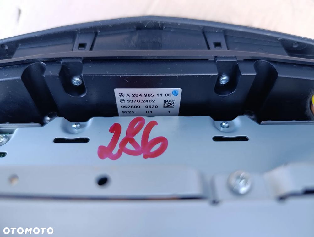 MERCEDES W204 RADIO RADIOODTWARZACZ A2049061002 - 5