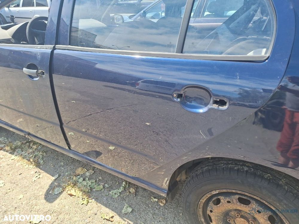 Usa portiera spate stanga SKODA FABIA 6Y2 1999 - 2008 albastru LF5U - 2