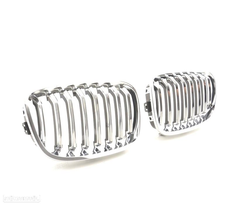 GRELHAS FRONTAIS BMW F20 F21 11-15 CROMADO - 1