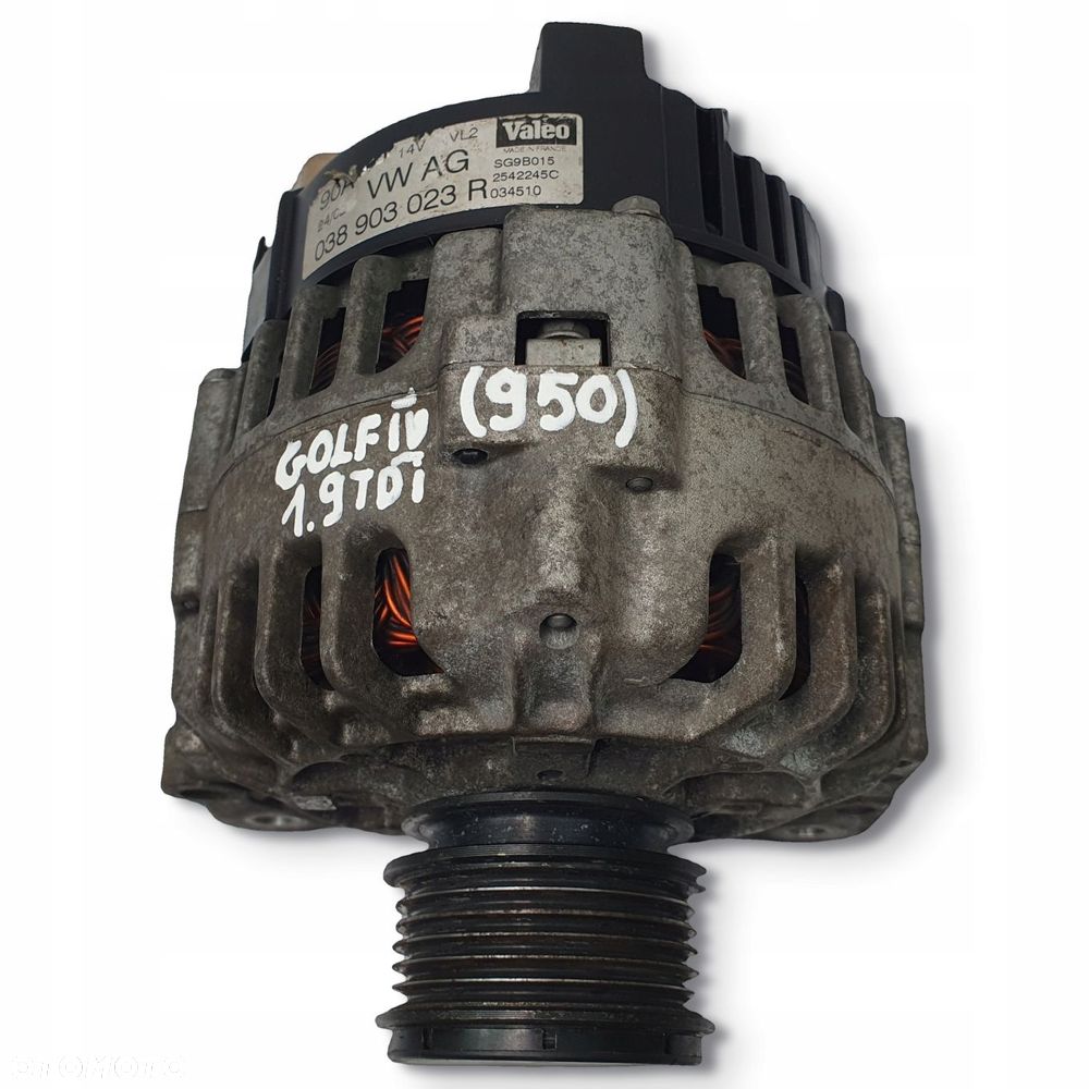 ALTERNATOR VW Golf IV 1.9 TDI Bosch Valeo 038903023R 2542245C 90A - 2