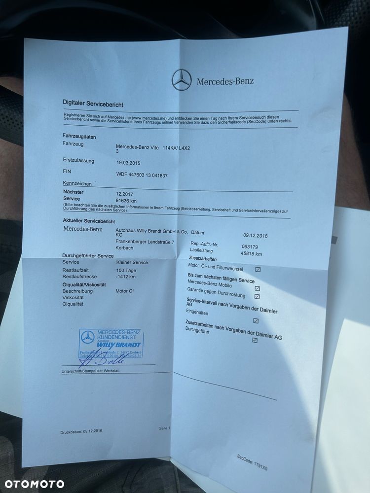 Mercedes-Benz Vito # Euro 5 # 143881km # Klima - 24