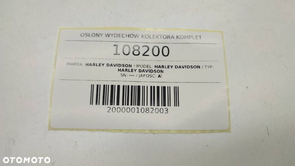 OSŁONY TERMICZNE WYDECHÓW KOLEKTOR HARLEY DAVIDSON FLHC SOFTAIL HERITAGE M8 - 8