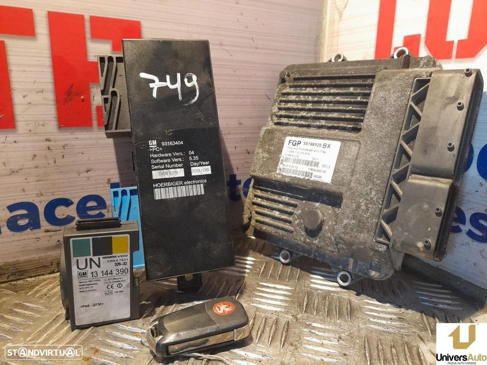 MODULO ELECTRONICO OPEL TIGRA TWINTOP 2004 -93163404 55198928BX 13144390 - 4