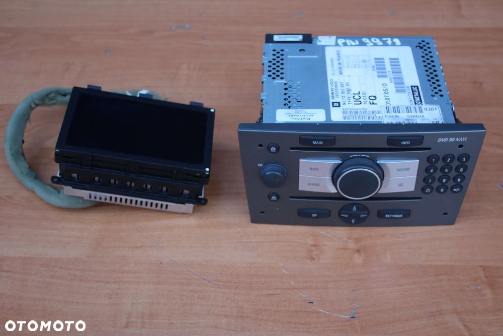 RADIO NAWIGACJA KOLOROWA OPEL VECTRA C SIGNUM DVD 90 NAVI !Z PINEM! - 1