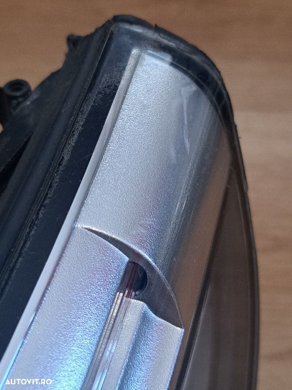 Far Stânga BMW Seria 5 E60 E61 LCI (Facelift) – Original HELLA – Bi-Xenon Standard – Sticlă Spartă - 4