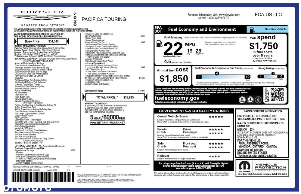 Chrysler Pacifica - 22