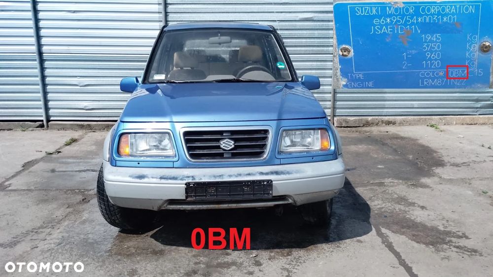 Tylko Części Suzuki Vitara I sv620 FL 2.0 V6 H20A 136KM 100kW 4X4 5d 94r–97r lakier 0BM - 1