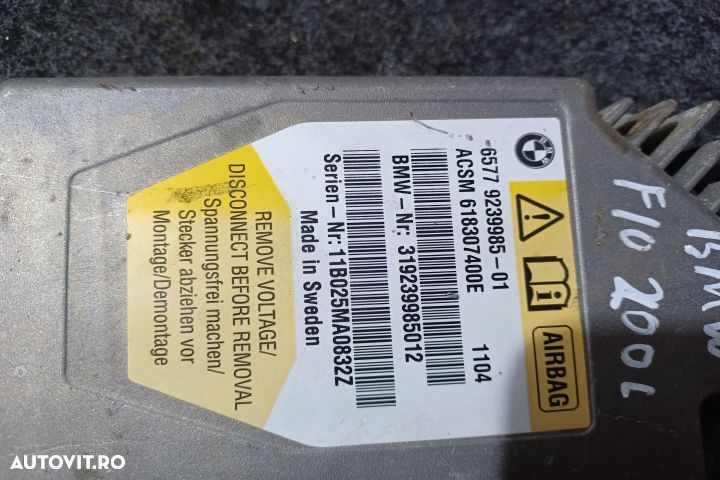Calculator airbag 9239985 MX1253 BMW Seria 5 F10 [2009 - 2013] - 4
