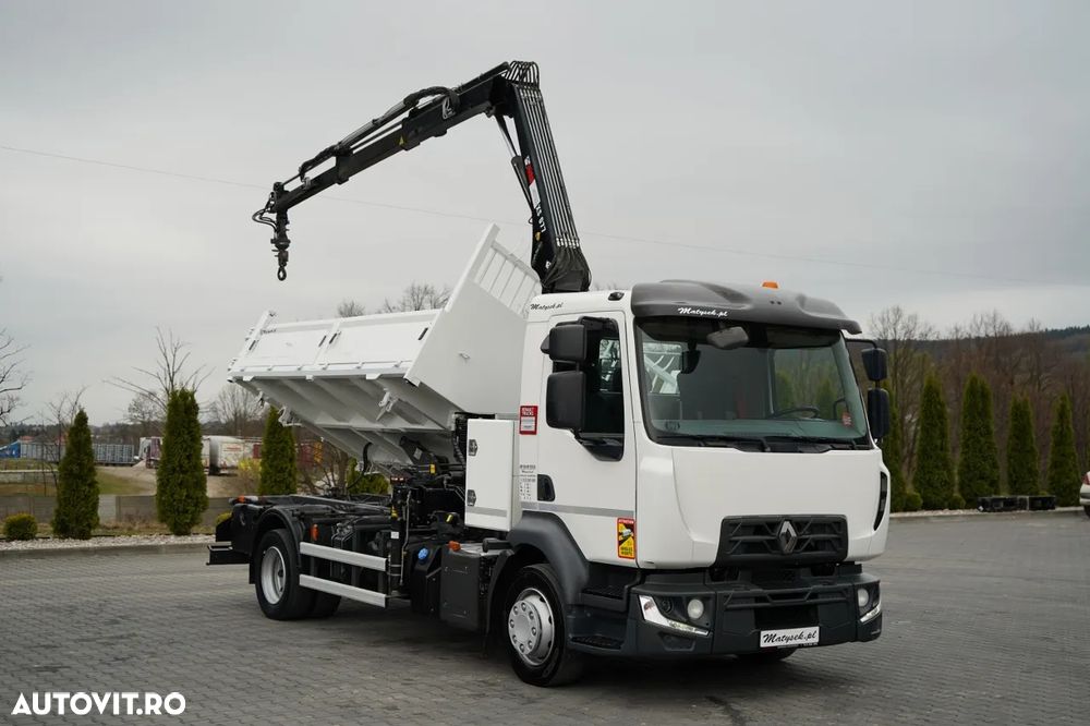 Renault D12 / BASCULATOR 3 LATE / HYDRODOLT LATERAL / HDS HIAB 077 BS2 / ROTATOR / PILOT / EURO 6 - 11
