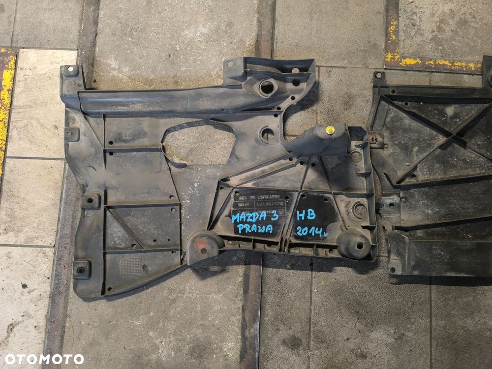 osłona podwozia podłogi lewa prawa mazda 3 2014r. HB.  BJS756122  BJS7561Z1 - 2