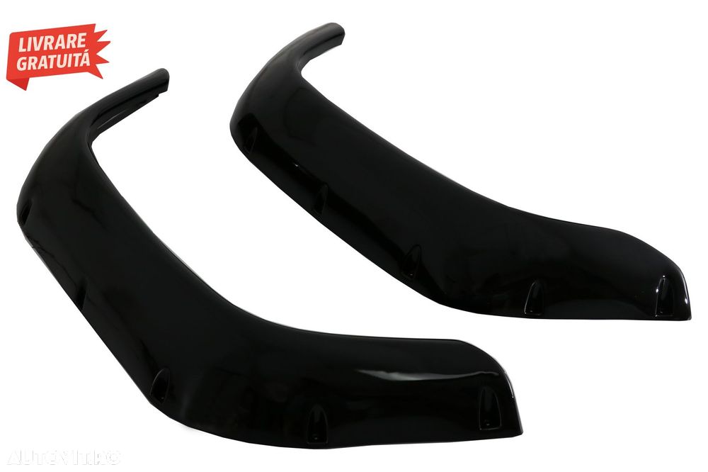 Prelungiri Aripi Extensii Aripi Land Rover Defender 90 & 110 (1990-2016) Negru Luc- livrare gratuita - 4