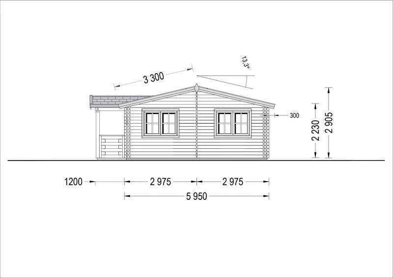 Casa de Madeira com 70m2 - Grande imagem: 4/7