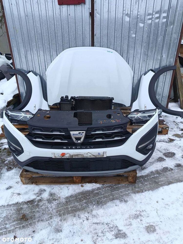 dacia sandero stepway iii 21r- maska zderzak błotniki chłodnice komplet 369 - 1
