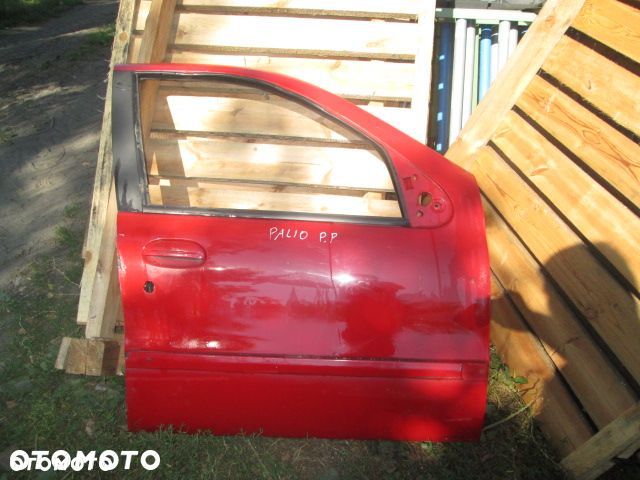 DRZWI FIAT SIENA PALIO PRAWE PRZEDNIE SZYBA PODNOSNIK ZAMEK LISTWA BOCZEK