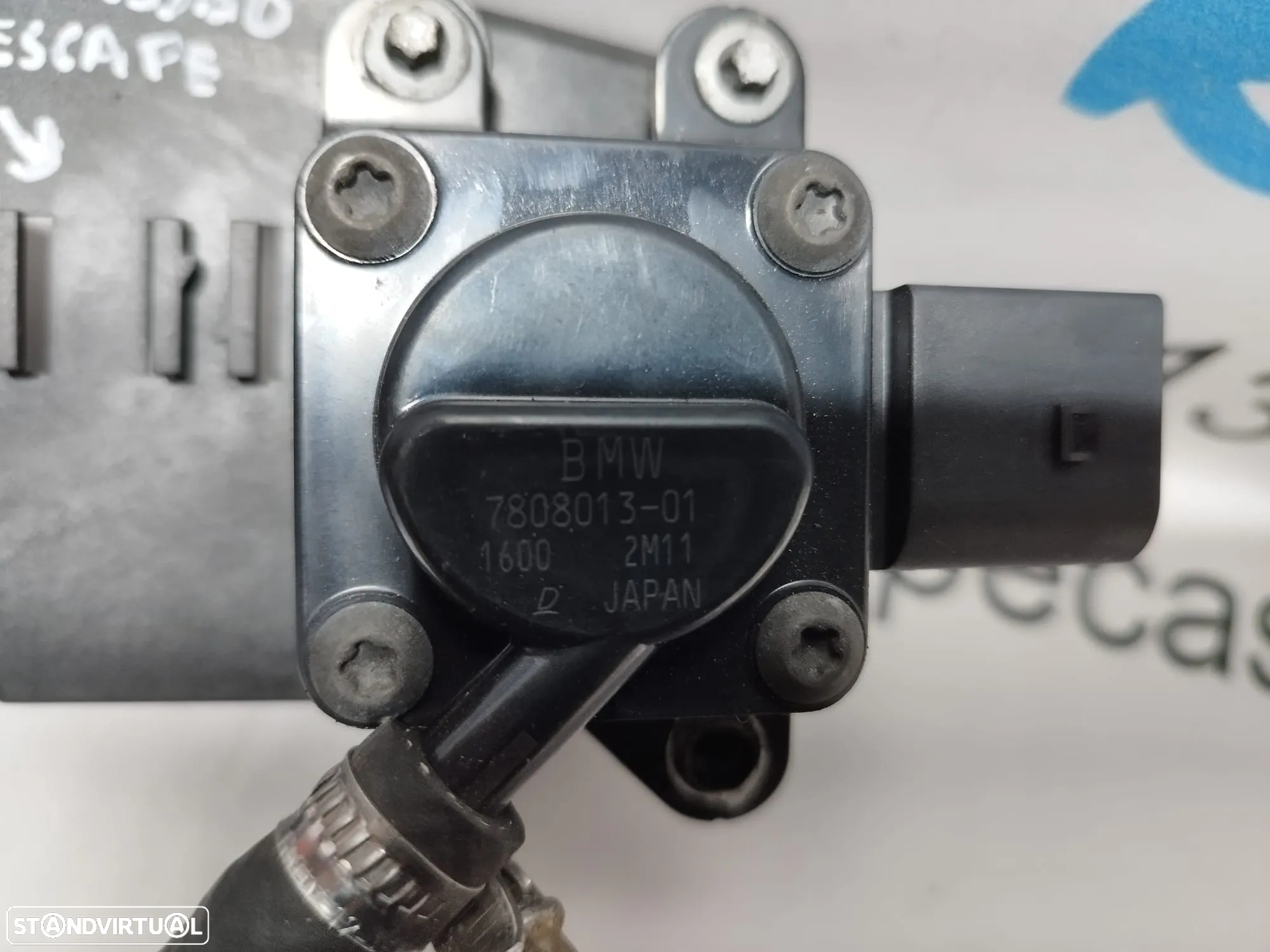 SUPORTE COM SENSOR SENSORES PRESSÃO GASES ESCAPE DIFERENCIAL BMW SERIE 1 E81 2.0D 143CV N47D20A  E82 E87 E88 78051520 7808014 01 - 6