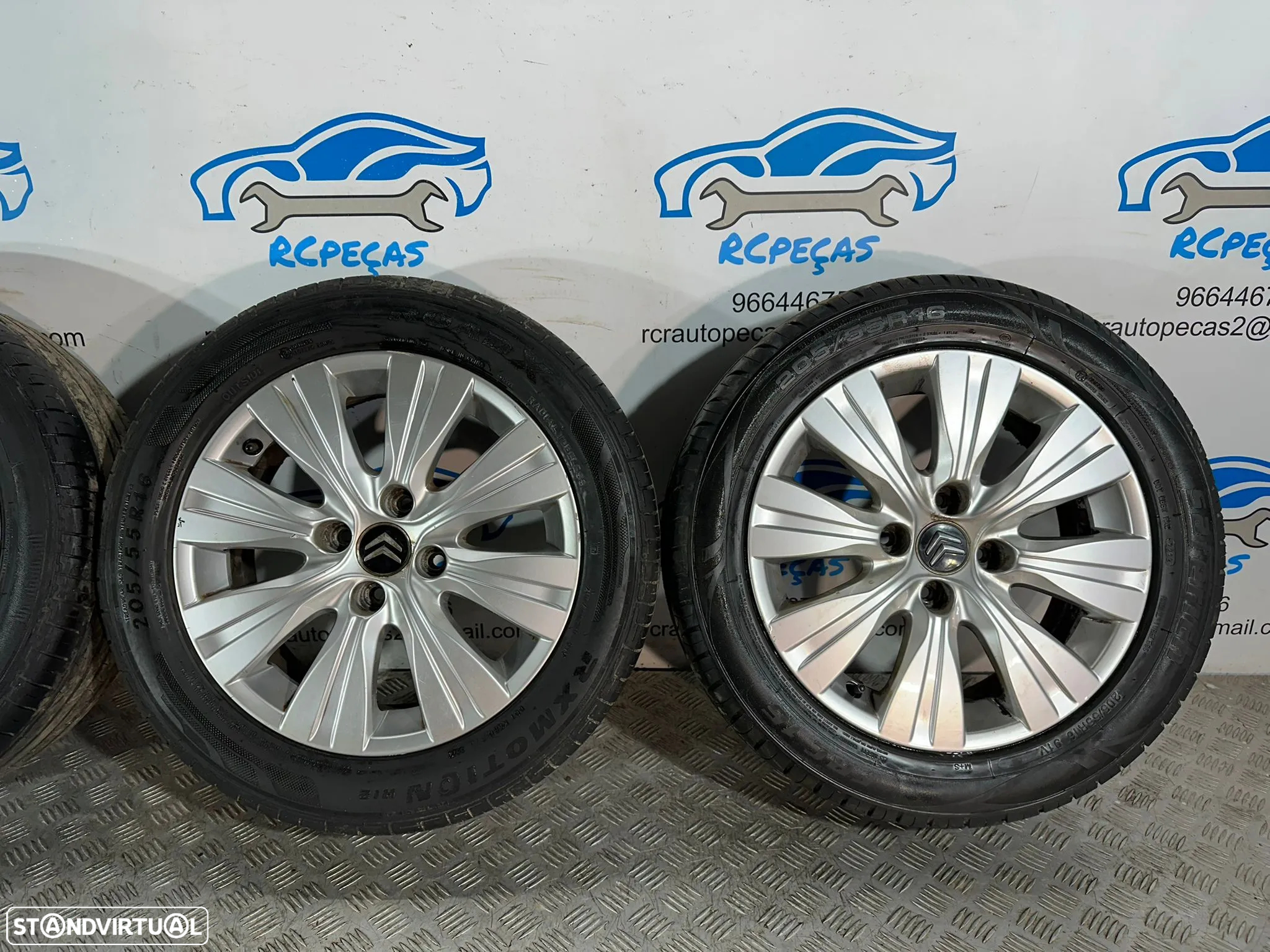 .Conjunto Jantes 16 Originais Citroen C3 Picasso 4x108 6J ET23 9681810880 - 6