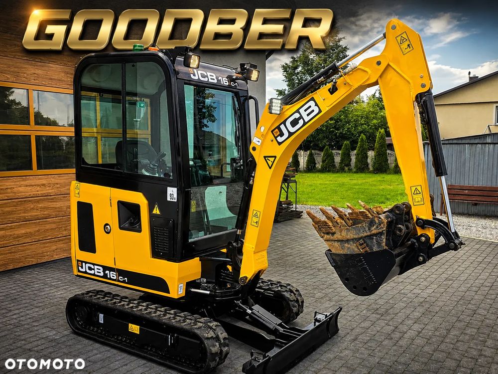 JCB JCB 16 C-1 mini koparka 3 łyżki szybkozłącze 19c1 sprowadzona 8018 serwisowana - 2