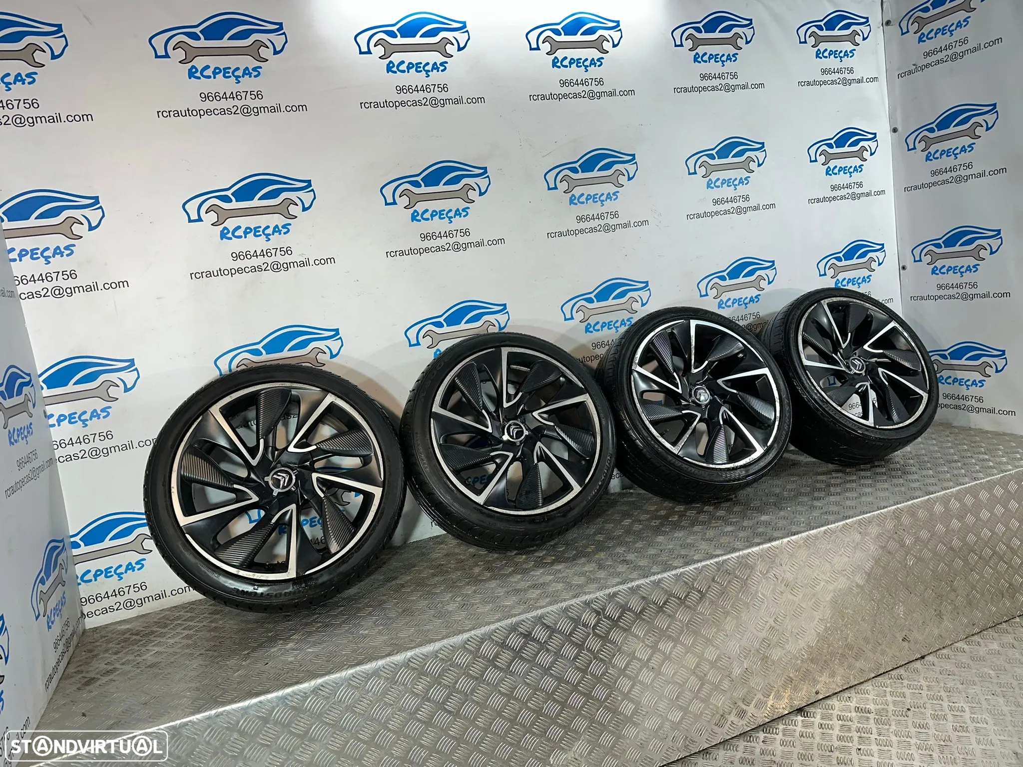 .Conjunto Jantes 19 Originais Citroen DS DS5 DS4 8.5J ET29 4x108 - 3
