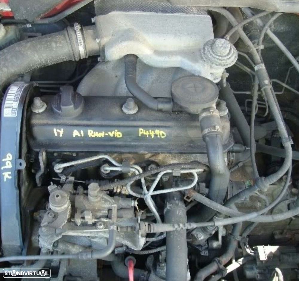 Motor SEAT IBIZA (6K1) / CORDOBA / VW GOLF III 1.9 D Ref. 1Y 04.93 - 08.96 Usado - 1