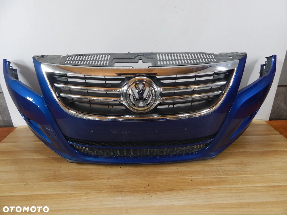Zderzak przód przedni VW Tiguan I 5N 07-16 niebieski LA5H Łuków części - 4