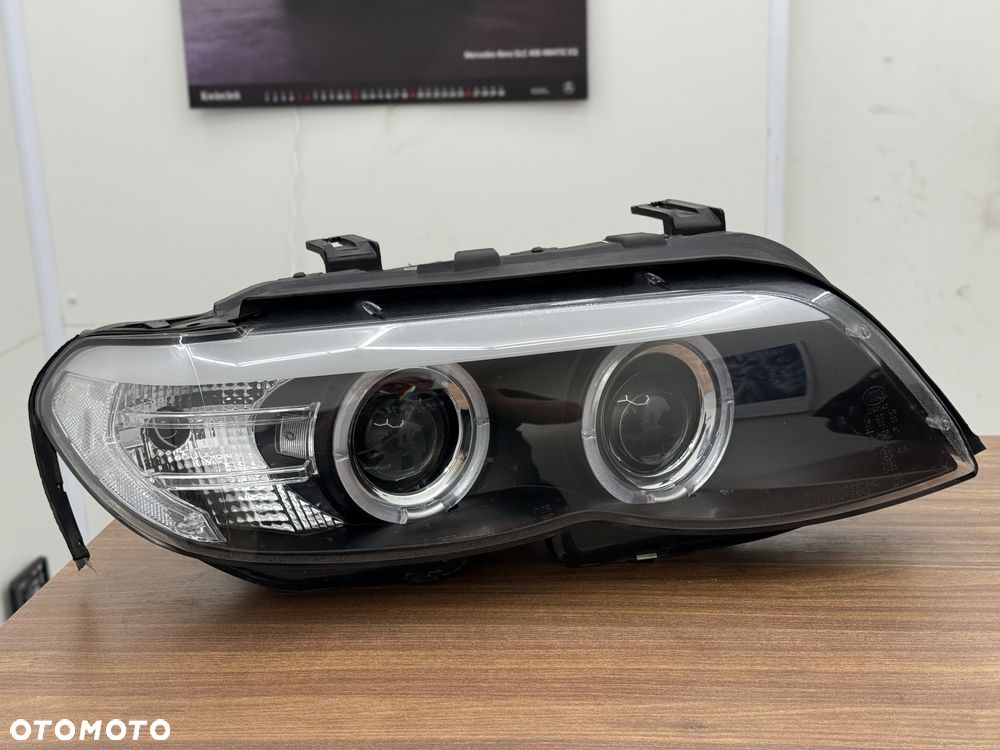 Lampy przód przednie x5 e53 lift ringi led Jak Nowe xenon - 4