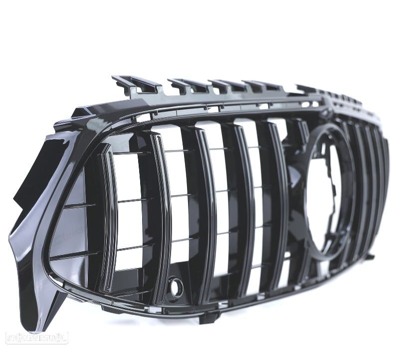 GRELHA FRONTAL MERCEDES CLA C118 19- LOOK AMG GT PRETO BRILHANTE - 2